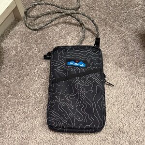 KAVU Black and Gray Belt Bag